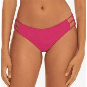 Becca Chevron Pink Sexy Reversible Swim Bottom Small